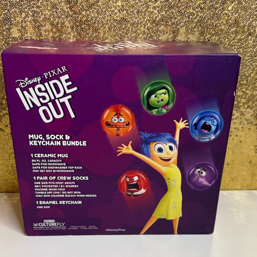 Disney Inside Out Mug, socks, and Keychain set. - Picture 8 of 11